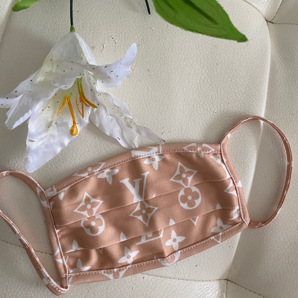 Designers Originals Accessories - LAST ONE! TRENDY Louis Vuitton Patterned Designer Face Mask